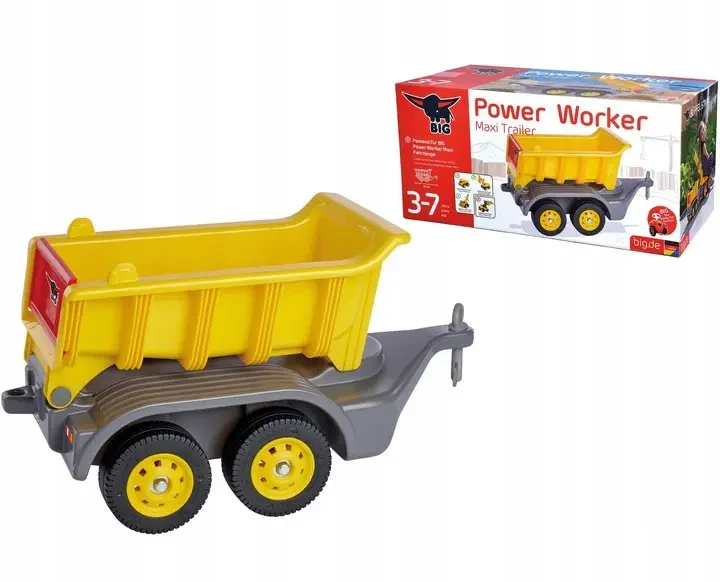Причіп Big Power Worker Maxi Trailer жовтий, фото 1