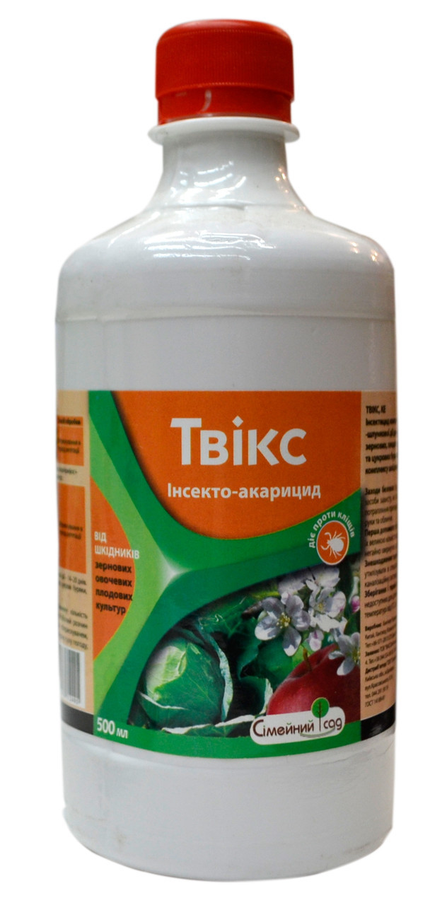 Інсекто-акарацид Твікс 500 мл — від комах, що спадають, обмежує розвиток кліщів