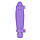 Скейт Пенні Борд (Penny Board) з світяться колесами 22 дюйма фіолетовий, фото 4