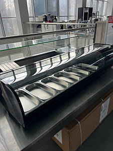 ВІТРИНА ХОЛОДИЛЬНА ДЛЯ СУШІ HURAKAN HKN-VRS52L ЧОРНА