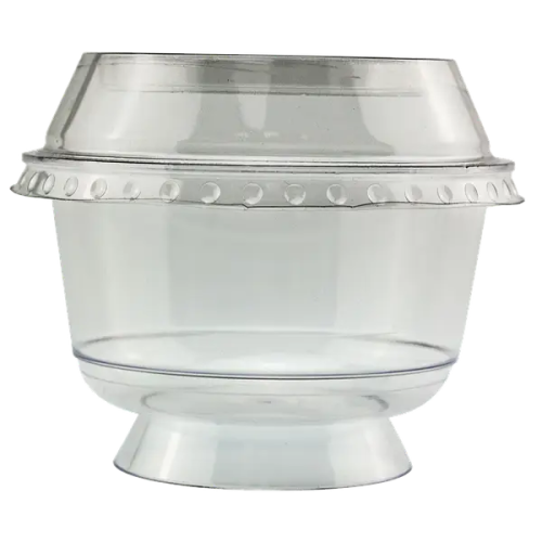 Стакан десертний (склоподібний) 200мл + Пласка кришка (50шт)