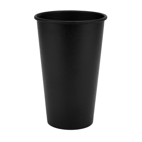 Стакан паперовий чорний 500мл (50шт)