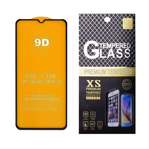 Захисне скло для Xiaomi Poco C3 / C50 / C51 з чорною рамкою
