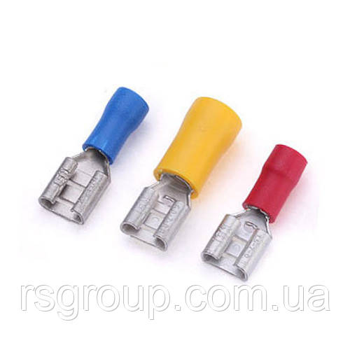 Конектор плоский з ізоляцїєю "мама" FDD 1.25-110(5) (0,5-1,5/2,8-0,5) (1пач -100шт), фото 1