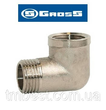 Кут 1/2" ВЗ нікельований Gross SF