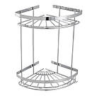 Поличка з нержавіючої сталі подвійна 19*19см Атак (0347), фото 3