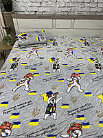 Покривало дитяче велюр Пес Патрон 240х215см сірий