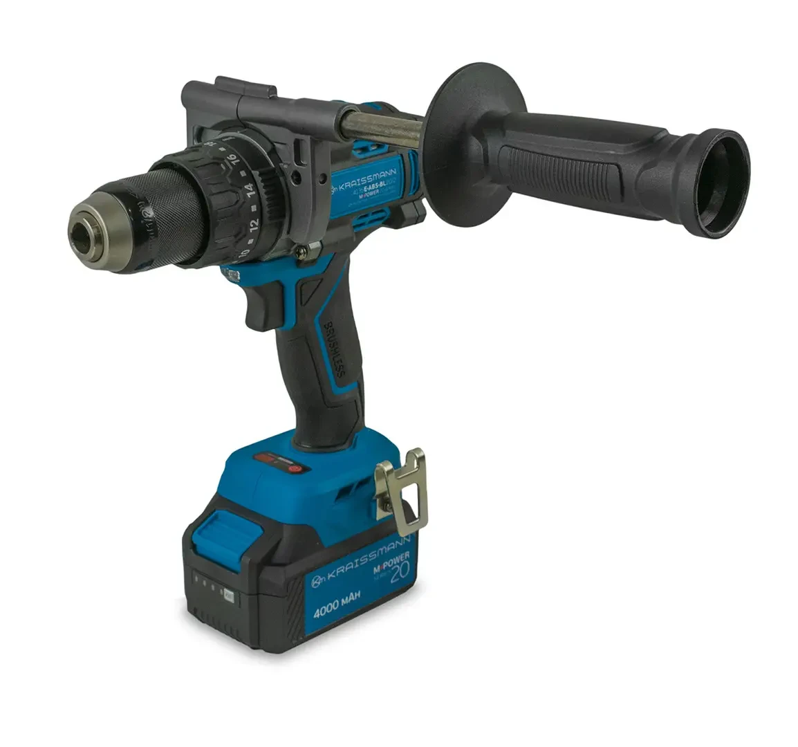 Шуруповерт безщітковий акумуляторний KRAISSMANN 4135 ABS-BL 20/2 (M-POWER series 20) ®