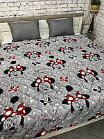 Покривало велюр дитяче полуторне Міні Маус 240х215см