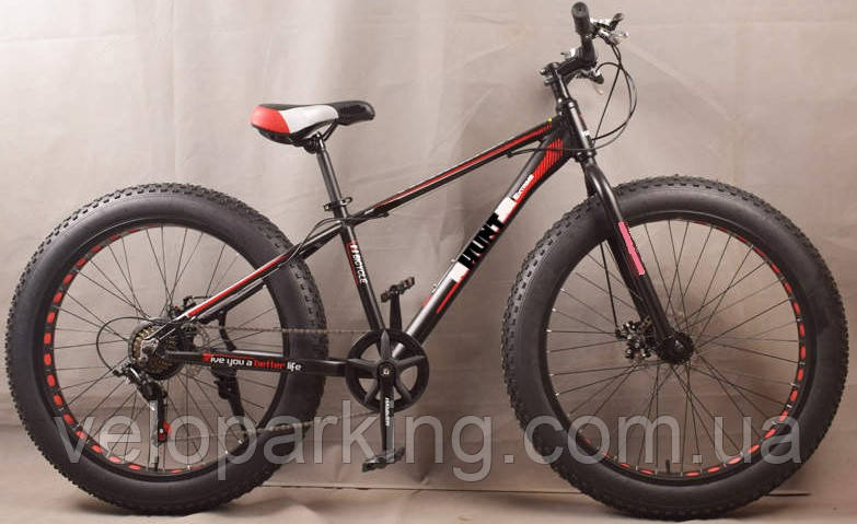 Алюмінієвий позашляховик 26/4.0 Hunter XL Mbike фетбайк (fatbike) велосипед широкі колеса фетбайк