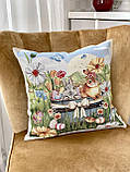 Декоративна Великодня наволочка на подушку 45х45 см. одностороння, фото 2