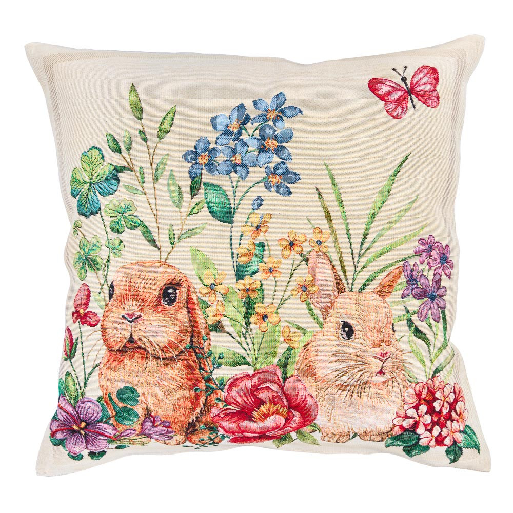 Декоративна Великодня наволочка на подушку 45х45 см. одностороння, фото 1