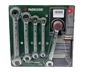 Набір ключів комбінованих Parkside з тріскачкою 8 - 17 мм 5 шт Німеччина