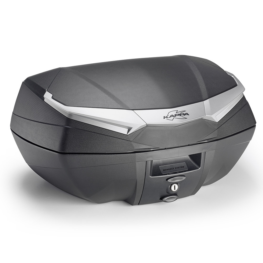 Кофр центральний Kappa Monokey K4900A K'vanguard 49 літрів зі срібними вставками