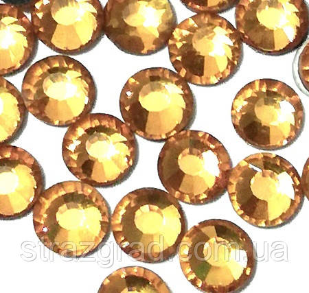 Термоклеевие стрази Premium Light Topaz S16 Hot Fix 1440 шт. Стрази гарячої фіксації.