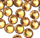 Термоклеєві стрази Premium Light Topaz SS16 Hot Fix 1440 шт. Стрази гарячої фіксації., фото 3