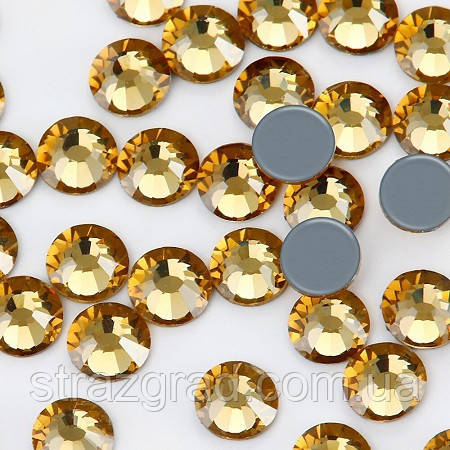 Термо стрази Premium Light Topaz SS10 Hot Fix 1440 шт. Стрази гарячої фіксації.