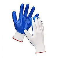 Рукавички перчатки робочі будівельні захисні стрейчеві з латексним покриттям