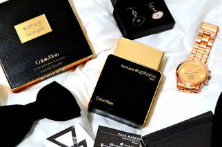 Calvin Klein Euphoria Men liquid Gold туалетна вода 100 ml. (Кельвін Кляйн Ейфорія Мен Ліквід Голд), фото 4