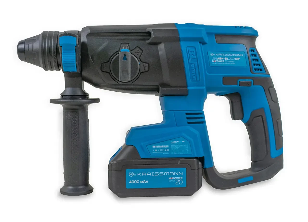 ПЕРФОРАТОР АКУМУЛЯТОРНИЙ KRAISSMANN 261 ABH-BL 20/2 MP (M-POWER SERIES 20) ®