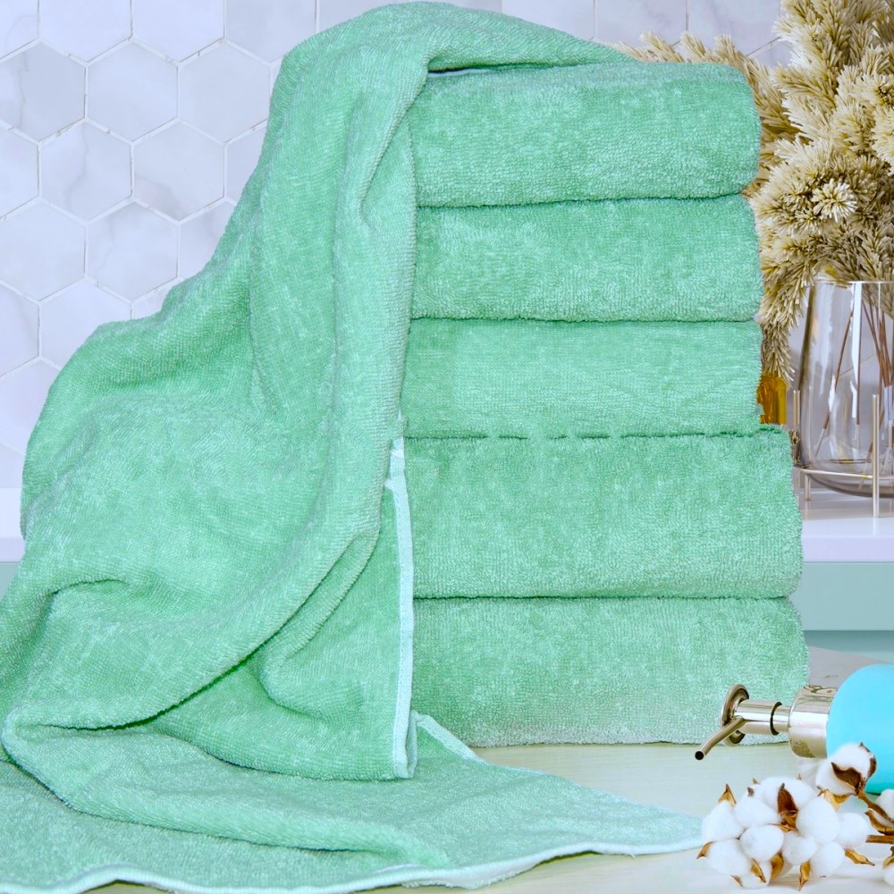 Набір 3шт махрових рушників Яр-350 Ярослав (70х140+50х90+40х70) Зелений, фото 1