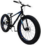 Алюмінієвий фетбайк 26/4.0 Hulk XL велосипед (fatbike) широкі колеса (рама 17/19), фото 9