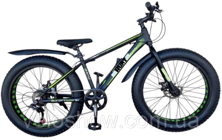 Алюмінієвий підлітковий 24/4.0 Hulk велосипед фетбайк (fatbike) широкі колеса