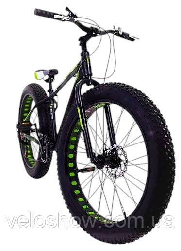 Алюмінієвий фетбайк 26/4.0 Hulk велосипед (fatbike) широкі колеса (рама 17/19)