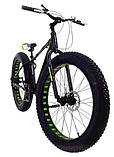 Алюмінієвий фетбайк 26/4.0 Hulk велосипед (fatbike) широкі колеса (рама 17/19), фото 5