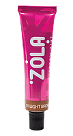 Фарба для брів Zola з колагеном Eyebrow Tint With Collagen № 01 Light Brown 15ml