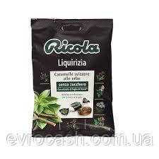 Льодяники Ricola Liquirizia 70 гр 12 шт ящ