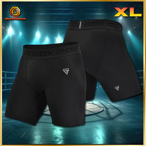 Компресійні спортивні шорти чорні RDX T15 BLACK розмір XL, фото 1