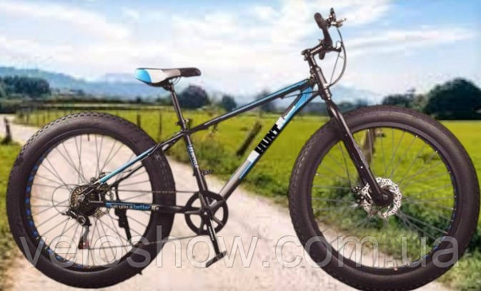 Алюмінієвий фетбайк 26/4.0 Hulk велосипед (fatbike) широкі колеса (рама 17/19)