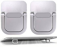 Підставка для ноутбука, планшета самоклейна регульовані ніжки алюмінієві складана для охолодження