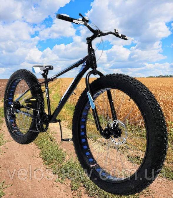 Алюмінієвий фетбайк 26/4.0 Hulk велосипед (fatbike) широкі колеса (рама 17/19)
