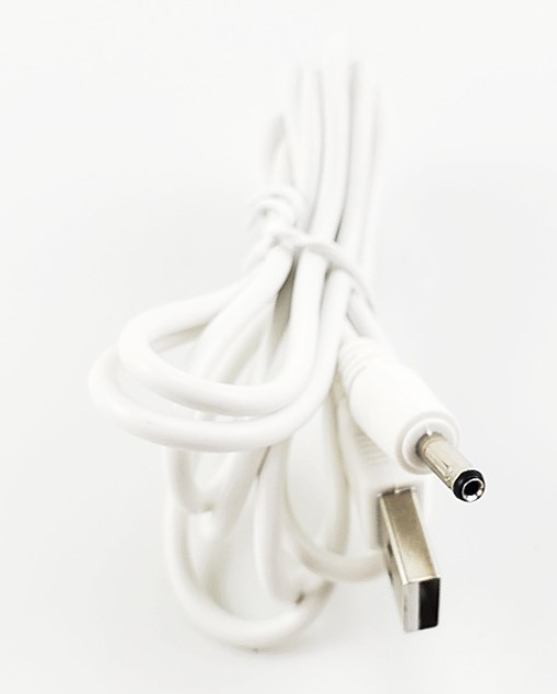 Кабель-переходник USB - 3,5x1,35 мм 2А, 1,5 м. с разъемом, кабель-переходник для зарядки, фото 1