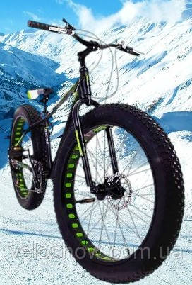 Алюмінієвий фетбайк 26/4.0 Hulk велосипед (fatbike) широкі колеса (рама 17/19)