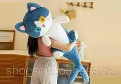 М'яка іграшка подушка обіймашка Кіт Акула Антистрес 90см