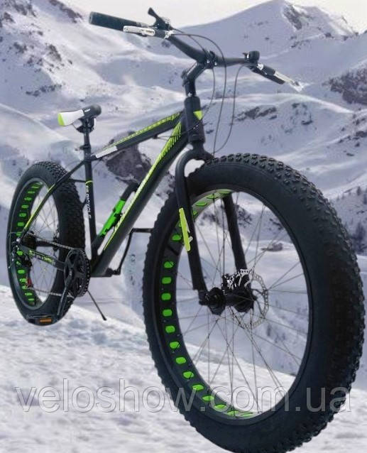 Алюмінієвий фетбайк 26/4.0 Hulk XL велосипед (fatbike) широкі колеса (рама 17/19)