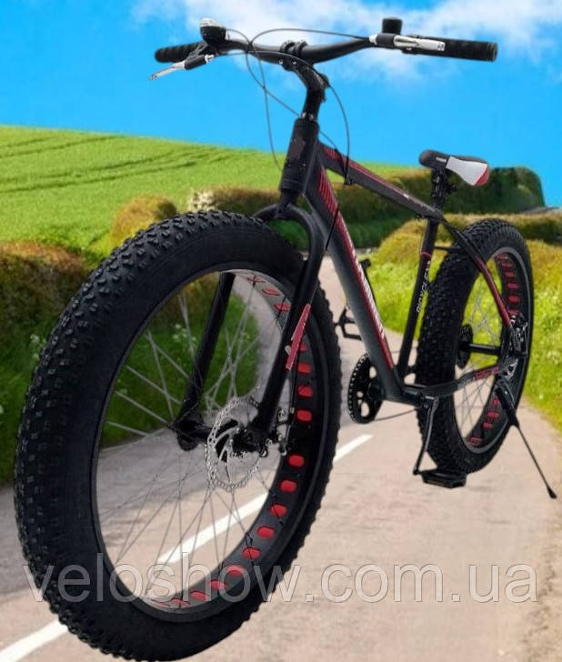 Алюмінієвий фетбайк 26/4.0 Hulk XL велосипед (fatbike) широкі колеса (рама 17/19)