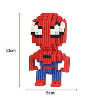 Мініконструктор «Людина-Павук» піксельна фігурка з мікроблоків (Super Hero Mini Blocks)