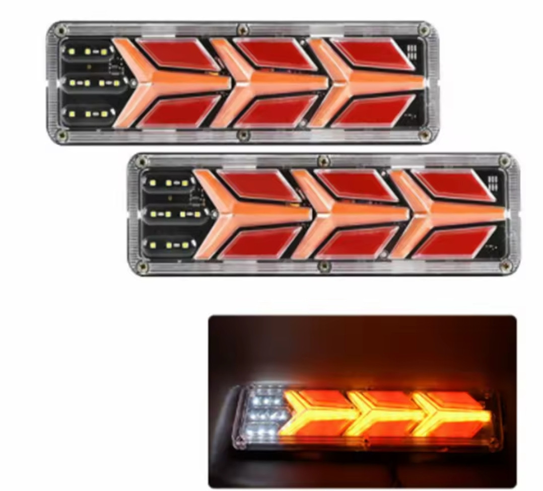 Ліхтар на причеп світлодіодний led задній 12v, 2 шт.
стоп габарит поворот 300 мм*90 мм