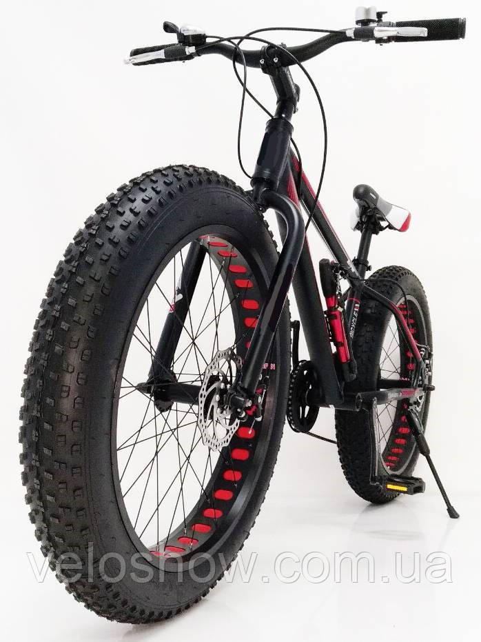 Алюмінієвий підлітковий 24/4.0 Hulk велосипед фетбайк (fatbike) широкі колеса