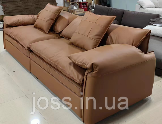 Диван сучасний модний шкіряний Долфі, фото 3