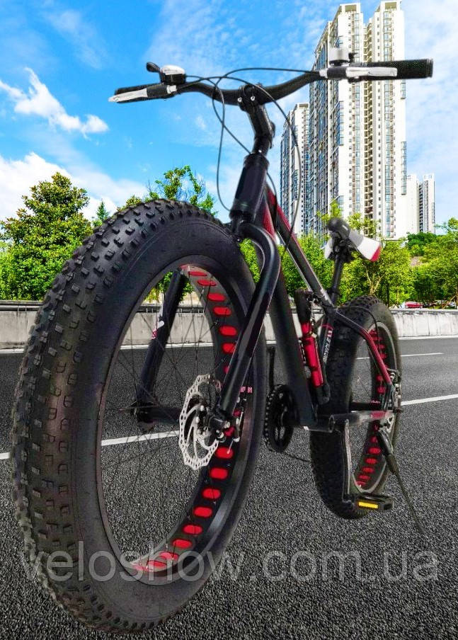 Алюмінієвий підлітковий 24/4.0 Hulk велосипед фетбайк (fatbike) широкі колеса