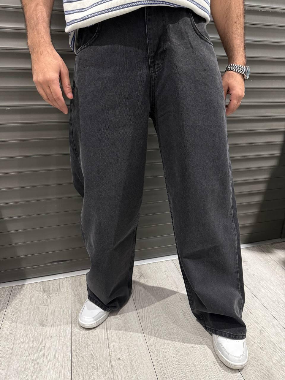 Джинси John Lucca скейтери чоловічі широкі ,31,Графіт, фото 1