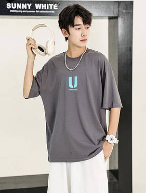 Футболка Alder для хлопчика 9-15 років, Графіт, 152