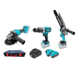 Набір акумуляторних інструментів Grand № 3G (МШУ-20BL/PRO+ДА-20/13UBL+АПЦ-20V/8")