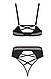 Сексуальний комплект з інтимним вирізом Kristeen Set black Passion XXL/XXXL, фото 7