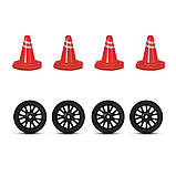 Машинка для дрифту Nissan GT-R 4WD дрифт машина на радіокеруванні Світло фар Підсвічування дна, фото 4